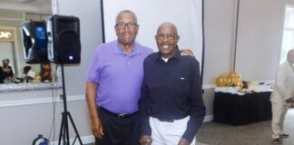 Indiana Basketball Legend and Hall of Famer William 'Bill' Hampton, celebrating his 90th birthday, at the Broadmoor Country Club on the west side of Indianapolis, Indiana. (Photo/David Dixon)