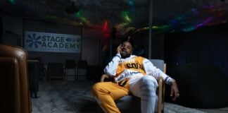 Dr. Austin Dean Ashford, the inaugural artistic director of Flanner House Arts, runs Cloud Underground, an intimate studio space where young creatives can work on their writing and music for free. (Photo/Mia Moore)