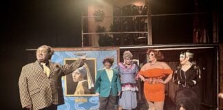 Indy Drag Theatre’s first play, “Clue: A Drag Parody,” debuted at the District Theatre Aug. 1-3 and 7-10. (Photos/Chloe McGowan)