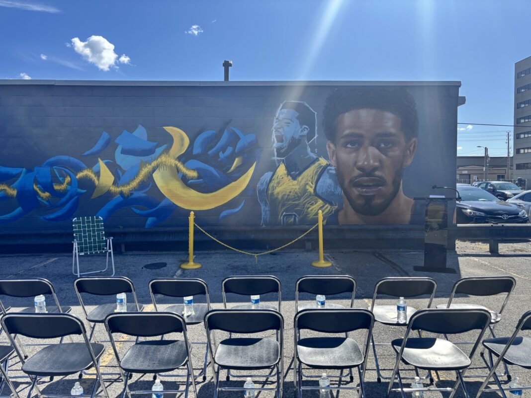 GANGGANG commissioned artist William Minion to create a mural depicting Tyrese Haliburton at XG Groom Room as part of the Keepers of the Culture Series. (Photos/Chloe McGowan)