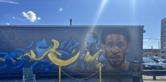 GANGGANG commissioned artist William Minion to create a mural depicting Tyrese Haliburton at XG Groom Room as part of the Keepers of the Culture Series. (Photos/Chloe McGowan)