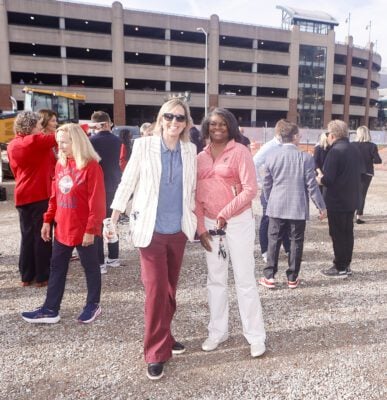 Scenes from the groundbreaking of the Indiana Fever's $80+ million sports performance center on September 4, 2025, in downtown Indianapolis, Indiana. (Photo/David Dixon)