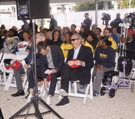 Scenes from the groundbreaking of the Indiana Fever's $80+ million sports performance center on September 4, 2025, in downtown Indianapolis, Indiana. (Photo/David Dixon)