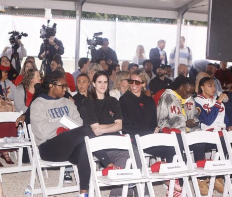 Scenes from the groundbreaking of the Indiana Fever's $80+ million sports performance center on September 4, 2025, in downtown Indianapolis, Indiana. (Photo/David Dixon)