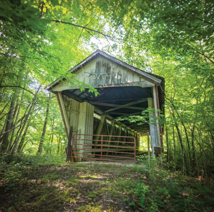 Traders Point Covered Bridge, Indianapolis, Indiana. (Photo provided/Indiana Landmarks)