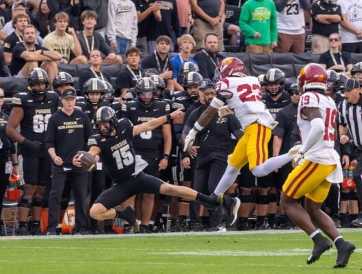 Purdue University and the University of Southern California (USC) NCAA Big Ten men's football game September 2025.