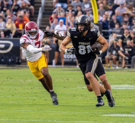Purdue University and the University of Southern California (USC) NCAA Big Ten men's football game September 2025.