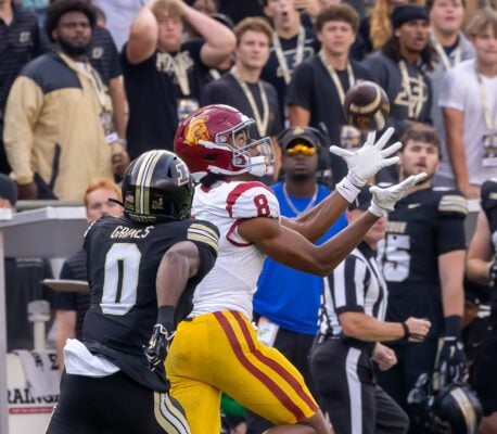 Purdue University and the University of Southern California (USC) NCAA Big Ten men's football game September 2025.