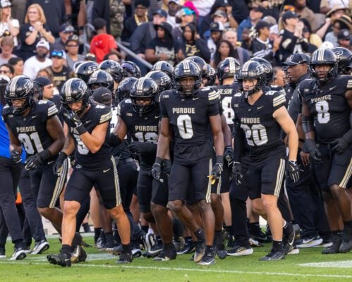 Purdue University and the University of Southern California (USC) NCAA Big Ten men's football game September 2025.