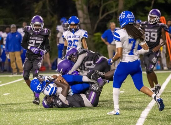 Shortridge High School versus Washington High School football IHSAA 2025.