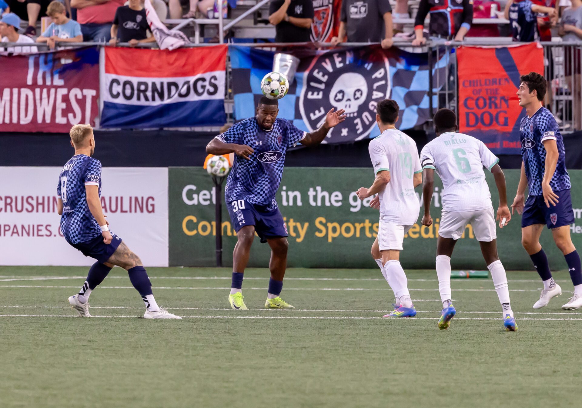 Indy Eleven FC Tulsa Soccer Match Indinapolis, Indiana.