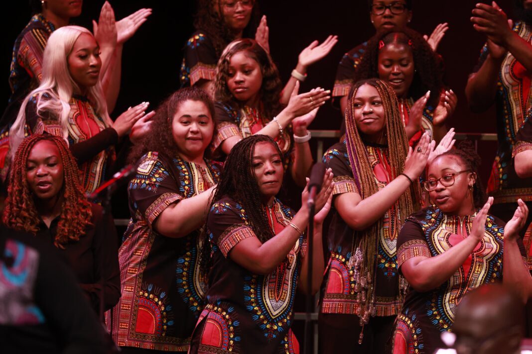 African American Choral Ensemble, Indiana University, Ruth Halls Theater, Bloomington Indiana, African American Arts Institute, 2025 spring concert, ACE, IU The African American Choral Ensemble, the IU Soul Revue and the African American Dance Company come together for an annual showcase of Black art, music and dance entitled Potpourri.