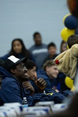 Indiana Pacers players and staff interacting with the community at the event held at Haughville Park in Indianapolis.
