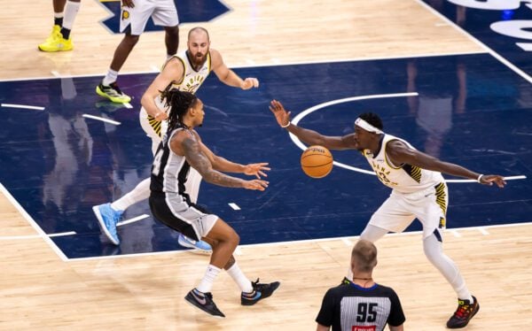 Indiana Pacers San Antonio Spurs October 2025 NBA preseason basketball game.
