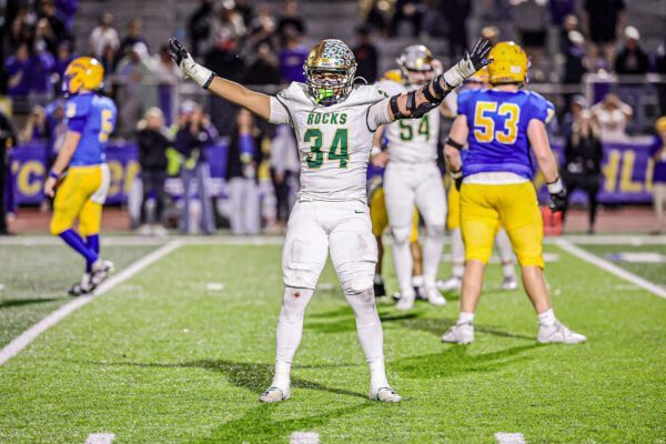 IHSAA Boy's High School Football Westfield High School Carmel High School Class 6A Sectionals Championship in November 2025 in Indiana.