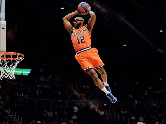 Butler University versus Indiana University-Indianapolis (IU Indy) NCAA men's basketball game at Hinkle Fieldhouse on November 8, 2025 in Indianapolis.