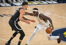 Recorder Rewind: Brooklyn Nets at Indiana Pacers (photos) Brooklyn Nets at Indiana Pacers NBA basketball game at Gainbridge Fieldhouse in downtown Indianapolis, Indiana on November 2025.