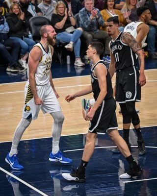 Brooklyn Nets at Indiana Pacers NBA basketball game at Gainbridge Fieldhouse in downtown Indianapolis, Indiana on November 2025.