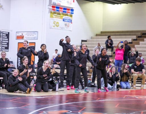 Beech Grove High School versus North Central High School Girl's Wrestlin in Indiana on November 2025.