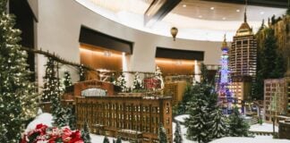 Jingle Rails chugs back to Indianapolis 2025 Jingle Rails in Indianapolis.