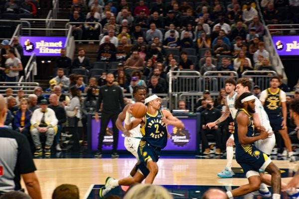 Charlotte Hornets and Indiana Pacers NBA professional basketball game at Gainbridge Fieldhouse in downtown Indianapolis, Indiana in November of 2025. Photo taken by Tiffany Nmose of the Indianapolis Recorder and Indiana Minority Business Magazine.