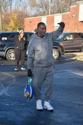 Holy Angels Catholic Church and School in Indianapolis, Indiana giving out holiday meals and turkeys to the community for 2025 Thanksgiving.