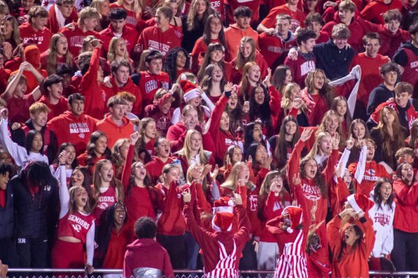 Hamilton Southeastern (HSE) High School versus Fishers High School boys' football IHSAA sectionals finals in November of 2025.