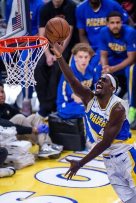 Detroit Pistons at Indiana Pacers NBA basketball game in 2025 of November at Gainbridge Fieldhouse.