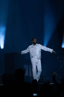 John Legend concert in Indiana in November of 2025, photo taken by Mia Moore of the indianapolis Recorder and Indiana Minority Business Magazine and their affiliates.