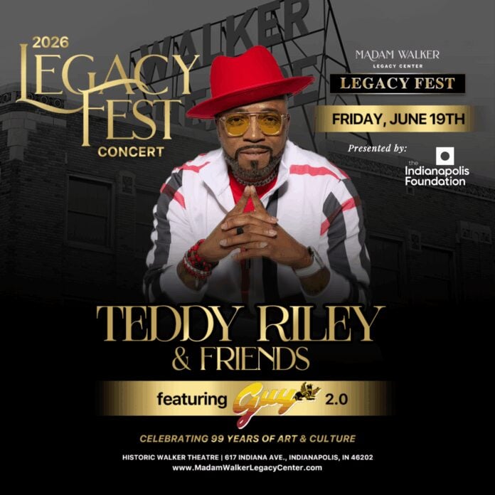 Teddy Riley is set to headline the 2026 Legacy Fest. (Photo provided/Madam Walker Legacy Center)