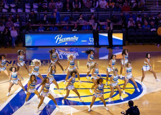 Toronto Raptors at Indiana Pacers NBA basketball Game, November of 2025, in Indianapolis, Indiana. Photo taken by Walt Thomas of the Indianapolis Recorder Newspaper.