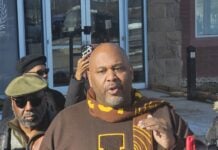 Martin University Alumni Association gathered on campus on Dec. 17 calling for the university's board chair’s resignation. (Photo/Malik Simon)