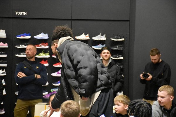 Obi Toppin at Dick's Sporting Goods in Indianapolis, Indiana in December of 2025.