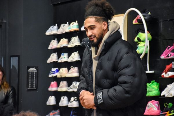 Obi Toppin at Dick's Sporting Goods in Indianapolis, Indiana in December of 2025.