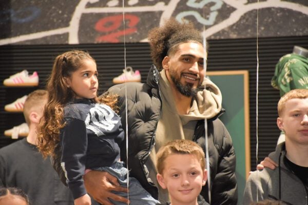 Obi Toppin at Dick's Sporting Goods in Indianapolis, Indiana in December of 2025.