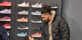 Obi Toppin at Dick's Sporting Goods in Indianapolis, Indiana in December of 2025.