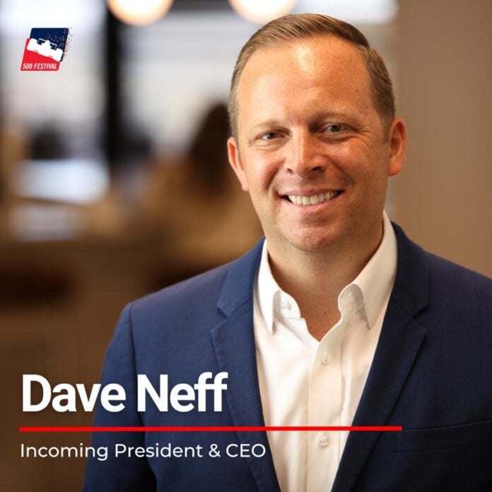 Dave Neff, incoming president and CEO of 500 Festival. (Photo provided/500 Festival)