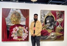 Black artist spotlight: Tattoo artist turned oil painter Marcus Robins Marcus Robins, a tattoo artist turned oil painter, was a first-time exhibiting artist at BUTTER 5. (Photo/Camike Jones)