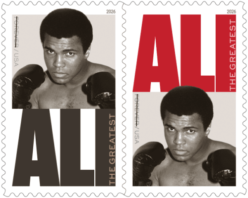 Muhammad Ali USPS postage stamp.