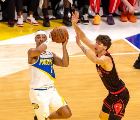 Chicago Bulls at Indiana Pacers NBA basketball game on November 29, 2025 at Gainbridge Fieldhouse, in downtown Indianapolis, IN. Photo taken by Walt Thomas of the Indianapolis Recorder.