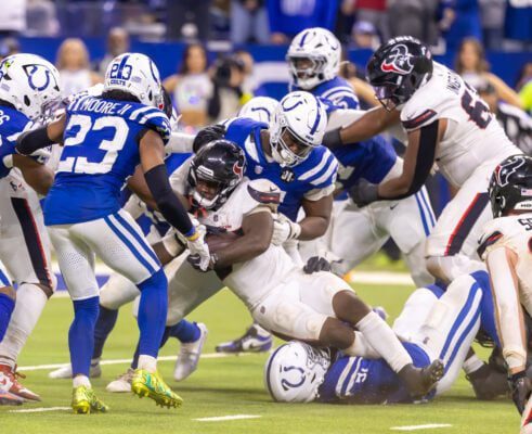 Houston Texans at Indianapolis Colts NFL football game on December 2, 2025 in Indianapolis, Indiana. Photo taken by Walt Thomas of the Indianapolis Recorder.
