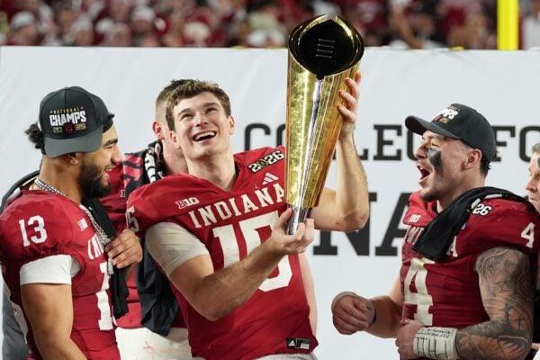 Indiana University Hoosiers National Championship CFP 2026 in Miami.