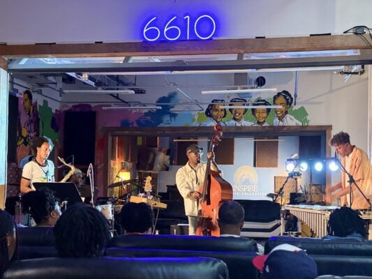 Brandon Meeks and his jazz quartet. (Photo/Deangelo Pollard)