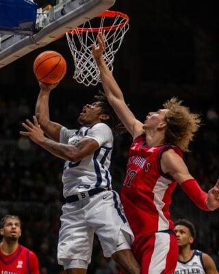 Butler University versus St. John's college basketball game in Indianapolis.