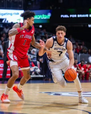 Butler University versus St. John's college basketball game in Indianapolis.