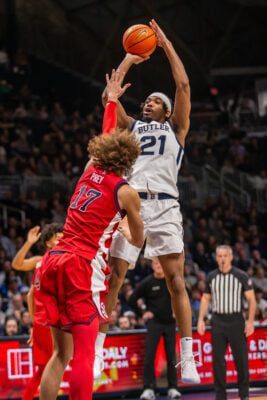 Butler University versus St. John's college basketball game in Indianapolis.