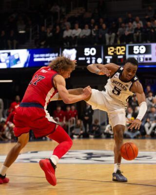 Butler University versus St. John's college basketball game in Indianapolis.