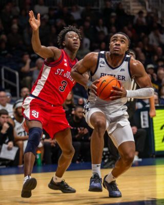 Butler University versus St. John's college basketball game in Indianapolis.