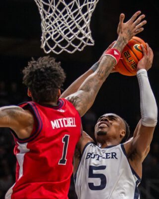 Butler University versus St. John's college basketball game in Indianapolis.