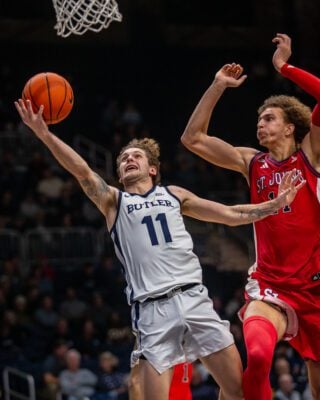 Butler University versus St. John's college basketball game in Indianapolis.